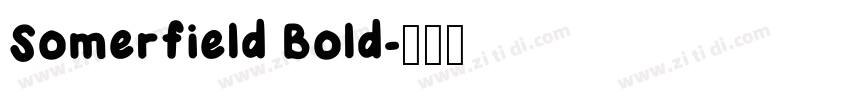 Somerfield Bold字体转换